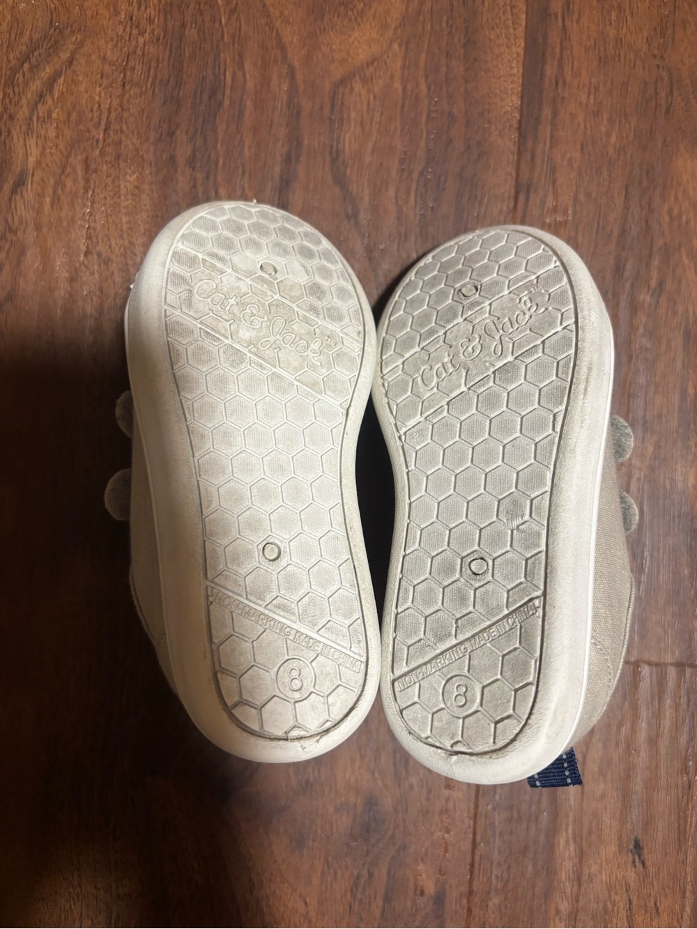 Cat & Jack Toddler Boys Parker Hook and Loop Closure Sneakers Shoes - Beige 8 - Picture 6 of 6